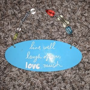 Live, Laugh, and Love Wall Sign